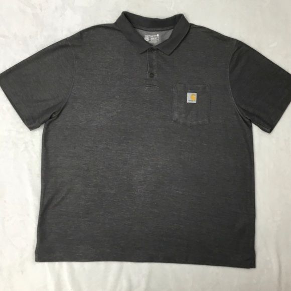 Carhartt Men's Loose Fit Midweight Short-Sleeve Pocket Polo - Picture 2 of 6